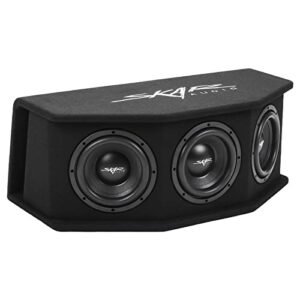 Skar Audio SDR-3X8D2 Triple 8" 2,100 Watt Loaded SDR Series Vented Subwoofer Enclosure, Triple 8" D2 Loaded Enclosure
