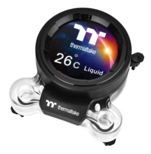 Thermaltake Pacific MX2 Ultra CPU Waterblock, 2.1 inch LCS Disaplay, Build in Water Temperature Senser, LGA 1700, CL-W332-CU00SW-A