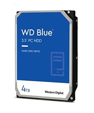 Western Digital 4TB WD Blue PC Internal Hard Drive HDD - 5400 RPM, SATA 6 Gb/s, 256 MB Cache, 3.5" - WD40EZAZ