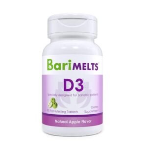 BariMelts D3, Dissolvable Bariatric Vitamins, Natural Apple Flavor, 90 Fast Melting Tablets