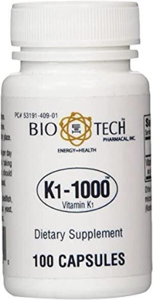Bio-Tech - K1-1000 (Vitamin K-1) 100 Capsules