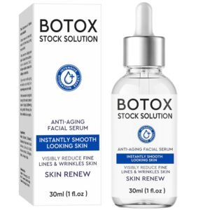 Botox - Suero facial con vitamina C y E, suero facial instantáneo y antienvejecimiento, mejora el colágeno de la piel, reduce las líneas finas, arrugas, piel regordeta