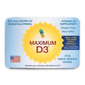 Maximum D3 13,000 IU, 5 Capsules Total (5-Week Supply)