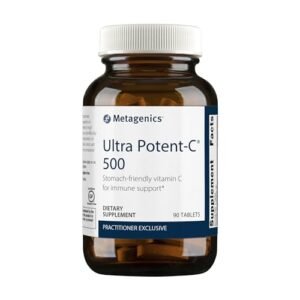 Metagenics Ultra Potent-C Vitamin C 500mg - Gentle, Buffered Vitamin C Supplement for Immune Support, Designed to Help Prevent Stomach Upset - 90 Count