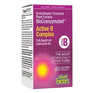 Natural Factors, BioCoenzymated Active B Complex, 60 Capsules (60 Servings)