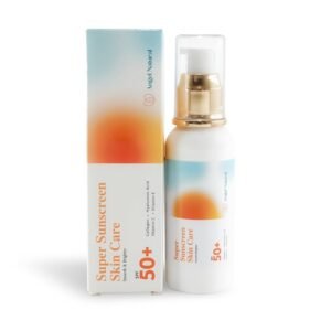 Protector solar de vitamina C SPF 50, protector solar mineral para cara, vitamina C, vitamina E, ácido hialurónico, extracto de caracol y colágeno, protector solar ligero, protección solar definitiva, 2.7 onzas líquidas