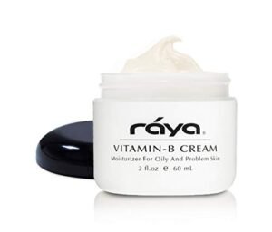 Raya Vitamin-B Cream (300) | Very Light, Hightly Effective, and Moisturizing Facial Day Cream for Oily, Break-Out, and Problem Skin | Controls Oil Overproduction | Great for Teens