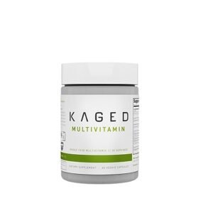 Whole Foods Multivitamin, Kaged Multivitamin Made with Organic Fruits & Veggies, Plant Based Vegan Multivitamin for Women and Men with Vitamin C, Vitamin D, Vitamin E, Vitamin B12, 60 Count