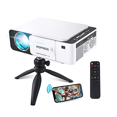 Proyector 1080P con paquete de montaje en trípode WiFi