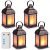Linterna decorativa de estilo vintage de 11 pulgadas, linterna LED con efecto de llama
