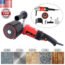 110V 1400W Burnishing Polishing Machine, funchic Handheld Adjustable Sander Polisher Weel, Electric Sander Polisher for Wood Stainless Steel Polishing with 2 Wheel