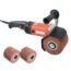110V 1400W Burnishing Polishing Machine, funchic Handheld Adjustable Sander Polisher Weel, Electric Sander Polisher for Wood Stainless Steel Polishing with 2 Wheel