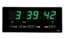 14.1 Inch Oversized LED Digital Wall Clock with Indoor Temperature, Seconds, Date, Day, Memory Function Adapter Included, Wall Decorative for Living Room, Office, Conference Room, Bedroom，Green