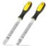 2 Pieces Flat File Metal Axe Sharpener File Steel Rectangular Cut Axe File 6 Inch Mill Hand File Single Cut Hardened with Handle for Metal Axe Sharpening Extended Use
