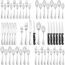 24 Pcs Silverware Set with Steak Knives Service for 4,Stainless Steel Flatware Set,Mirror Polished Cutlery Utensil Set,Home Kitchen Eating Tableware Set,Include Fork Knife Spoon Set,Dishwasher Safe