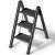 Ladnamy – Escalera plegable de 3 escalones, con pedal antideslizante ancho
