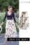 CHICWISH Women's Cream 3D Butterfly Double-Layered Mesh Midi Skirt, Size S-M