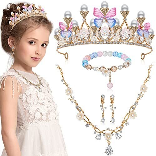 Juego de 4 piezas de corona de princesa para boda