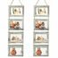 4x6 Wall Hanging Picture Frames Collage with 8 Opening Distressed White Frames,2 Packs