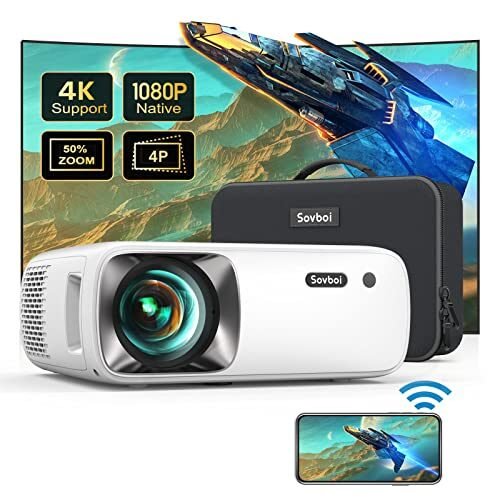 5G WiFi Outdoor Bluetooth Projector 4K Supported: 12000L 400 ASIN Native