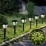 Bright Solar Pathway Lights 6 Pack,Color Changing+Warm White LED Solar Lights Outdoor,IP67 Waterproof Solar Path Lights,Solar Powered Garden Lights for Walkway Yard Backyard Lawn Landscape Decorative