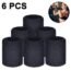 6 Pieces Wrist Sweatbands Sports Wristbands for Football Basketball, Running Athletic Sports (Navy)