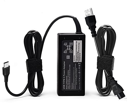 Cargador USB tipo C de 65 W 45 W para Dell Chromebook