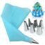 Silicone Icing Piping Bag,Reusable Cream Pastry Bag and 20× Stainless Steel Nozzle Set DIY Cake Decorating Tool(20×Nozzle, 2×Icing Cream Pastry Bag and 2 X Converter and 3×Scraper) [Energy Class A+]