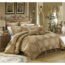 Chic Home 9 Piece Aubrey Decorator Upholstery Comforter Set and Pillows Ensemble, Queen, Beige