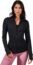 90 Degree By Reflex Women’s Lightweight, Full Zip Running Track Jacket - Black - Large