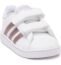 adidas Baby Grand Court Sneaker, Black/White, 6K M US Toddler