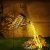 Afootry Regadera solar con luces, decoración solar de jardín al aire libre