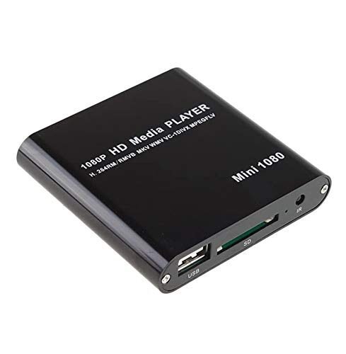 AGPtek Black Mini Full HD 1080P Digital Streaming Media Player-MKV/RM