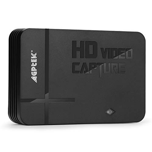 AGPTEK Captura de video de captura de videojuegos HD 1080P HDMI/AV grabadora Xbox