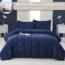 Royale Queen Comforter - All Season Down Alternative Bedding Comforter - Lightweight Quilted Comforter with Corer Tabs - Luxury Hotel Comforter - Box Stitched Duvet Insert (Queen, Chocolate & Sand)