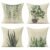 All Smiles Green Plants Summmer – Juego de 4 fundas de cojín decorativas para exteriores