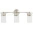 3-Light Vanity Light Fixture, 5-Piece All-in-One Bathroom Set (E26 Bulb Base), Oil Rubbed Bronze Wall Sconce Lighting W/ Glass Shads, ETL Listed (Bulb not Included)