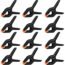 EQUIPTZ Spring Clamps Heavy Duty, 4-Pack 6-inch Large Plastic Clamps for Crafts with 3-Inch Jaw Opening, Backdrop Clips Clamps with Extra Wide Jaws & Strong Clamp Force for a Smooth DIY Experience