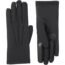 isotoner Women's Stretch Fleece Touchscreen Texting Cold Weather Gloves with Warm, Soft Lining, smartDRI Black, One Size