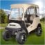 10L0L 4 Passenger 600D Golf Cart Enclosure for Club Car Precedent,4 Side Opening Club Car Precedent Winter Driving Cover with Security Side Mirror Openings (People Could seat in The Rear seat)