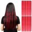 12 Pcs Colored Party Highlights Colorful Clip in Hair Extensions 22 inch Straight Synthetic Hairpieces for Women Kids Girls (A Rainbow)