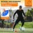 18 PC Soccer Cones for Drills with Mesh Bag & Strap-Flexible, Heavy-Duty Sports Cones for Soccer Practice, Basketball, Fitness Training- ORANGE Agility Cones Sports for Indoor & Outdoor Games