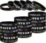 36 Pieces Soccer Motivational Silicone Wristband Football Inspirational Wristbands Soccer Sports Quote Stretch Rubber Bracelet for Boys Girls Men Sport Theme Party Supplies Favors Awards Presents