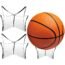 3 Pieces Basketball Stand Holder Football Stand Ball Display Stand Basketball Football Soccer Stand for Volleyball Bowling Ball Display (Wood)