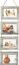 4x6 Wall Hanging Picture Frames Collage with 8 Opening Distressed White Frames,2 Packs