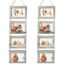 4x6 Wall Hanging Picture Frames Collage with 8 Opening Distressed White Frames,2 Packs
