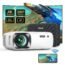 5G WiFi Outdoor Bluetooth Projector 4K Supported: 12000L 400 ASIN Native 1080P Projector, 4D/4P Keystone 400'' & 50% Zoom Sovboi Mini Movie Projector, SOI-Smart System Portable Projector for Phone/PC