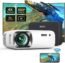 5G WiFi Outdoor Bluetooth Projector 4K Supported: 12000L 400 ASIN Native 1080P Projector, 4D/4P Keystone 400'' & 50% Zoom Sovboi Mini Movie Projector, SOI-Smart System Portable Projector for Phone/PC