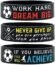 36 Pieces Soccer Motivational Silicone Wristband Football Inspirational Wristbands Soccer Sports Quote Stretch Rubber Bracelet for Boys Girls Men Sport Theme Party Supplies Favors Awards Presents