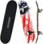AIRDOOO Standard Skateboards for Beginners , 31 Inch Double Kick Concave Complete Skateboard for Boys Girls Kids,7 Layer Maple Deck Trick Skteboards for Teens Adults